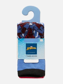 7 Paires De Socquettes Marvel Spider-Man