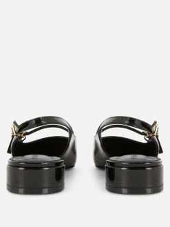 Babies à Talon Ouvert Et Double Bride