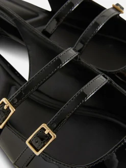 Babies à Talon Ouvert Et Double Bride