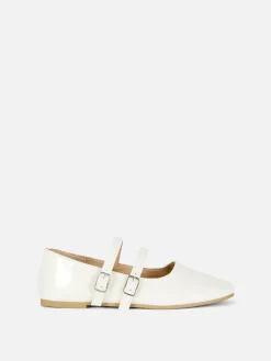 Ballerines à Double Sangle à Boucle