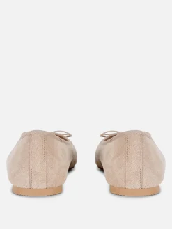 Ballerines à Nœuds En Suédine