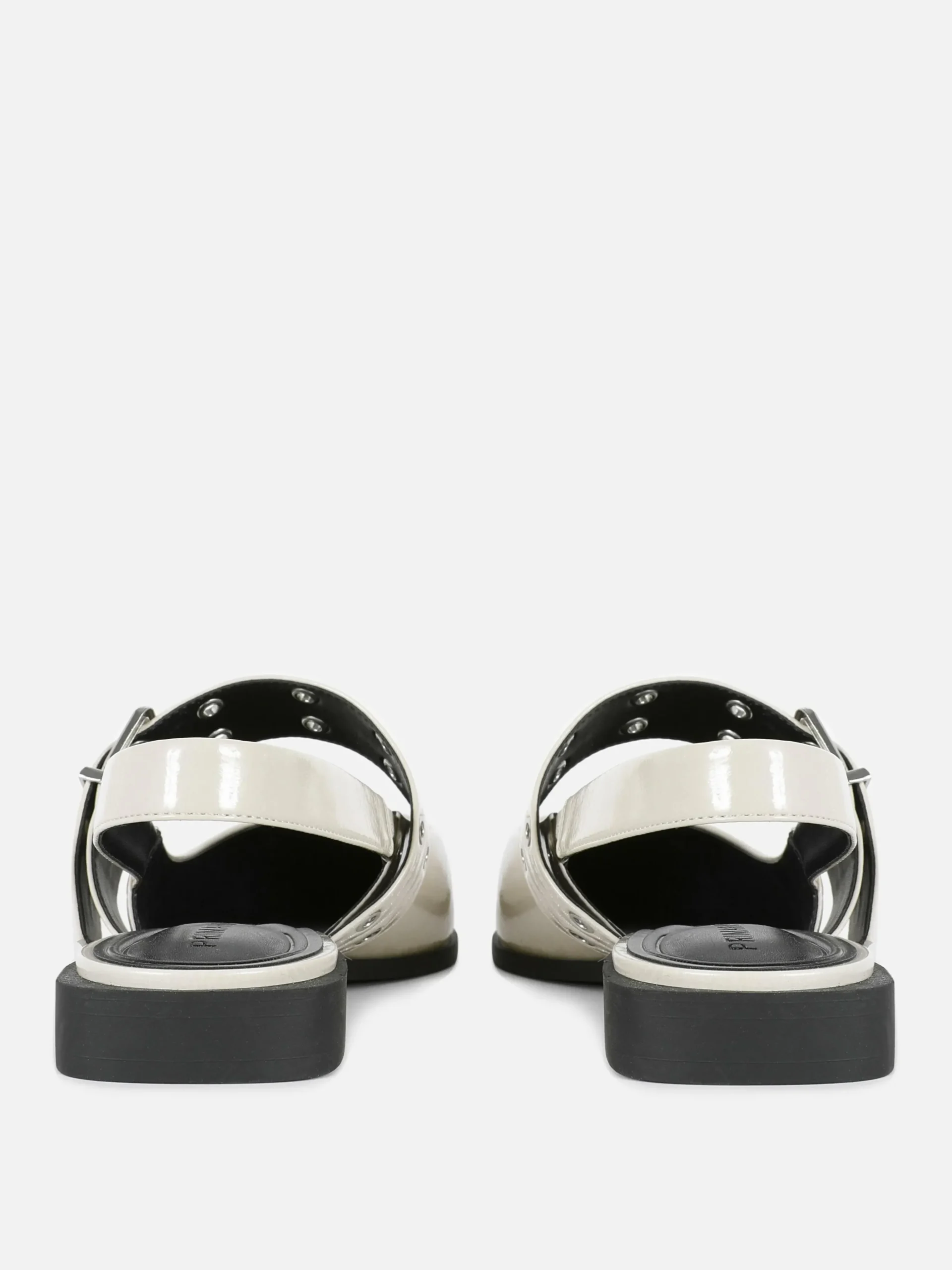 Ballerines à Talon Ouvert Et à Boucle