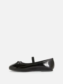 Ballerines En Simili Cuir Verni