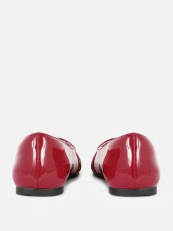 Ballerines Vernies à Bout Pointu