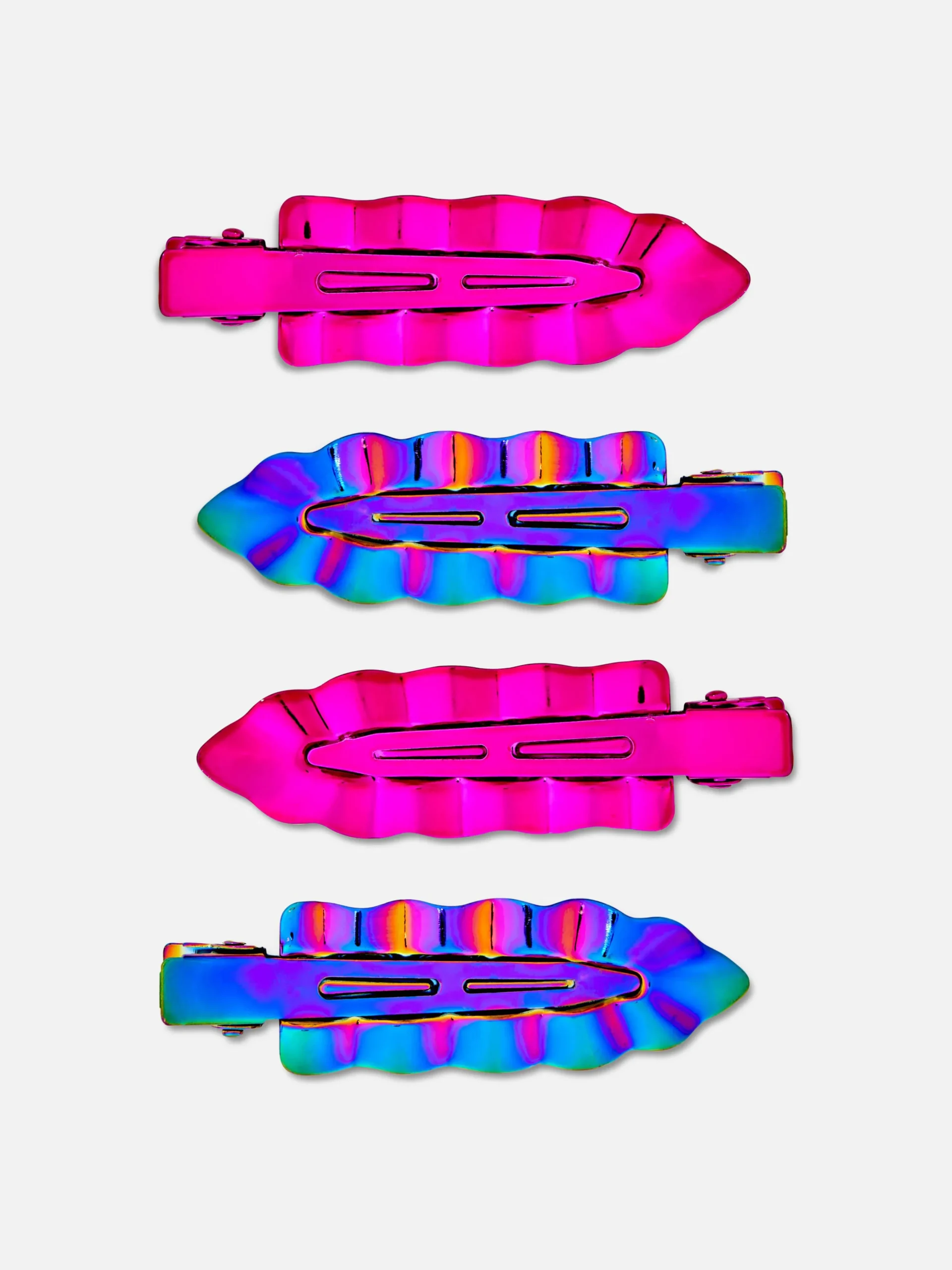 Barrettes Métallisées Sans Pli PS...