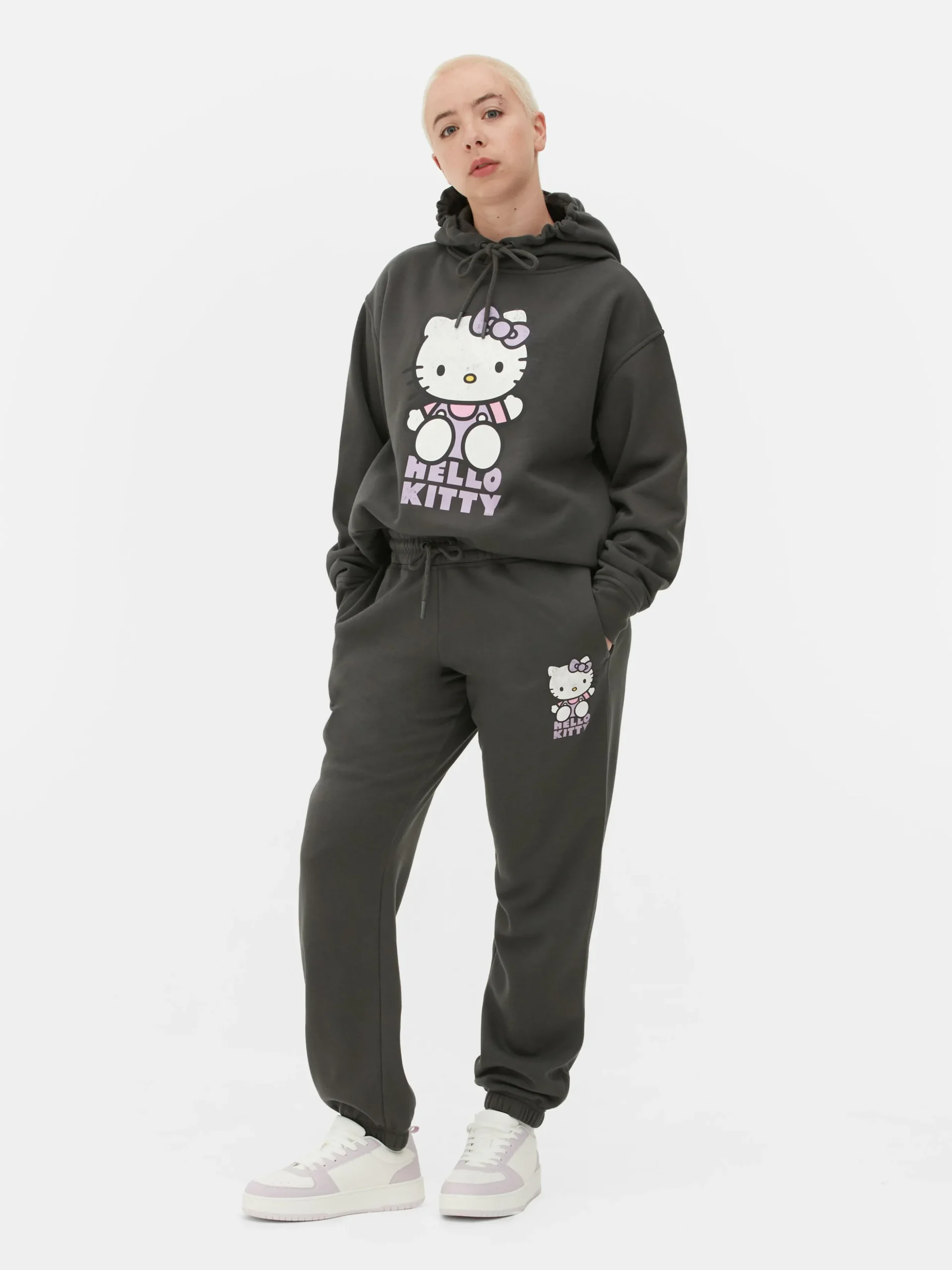 Bas De Jogging à Revers Hello Kitty