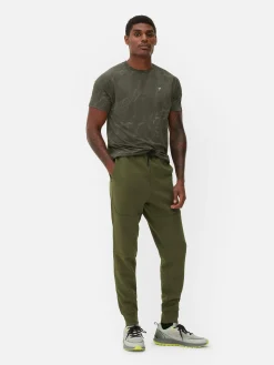 Bas De Jogging Contrecollé Coupe Slim