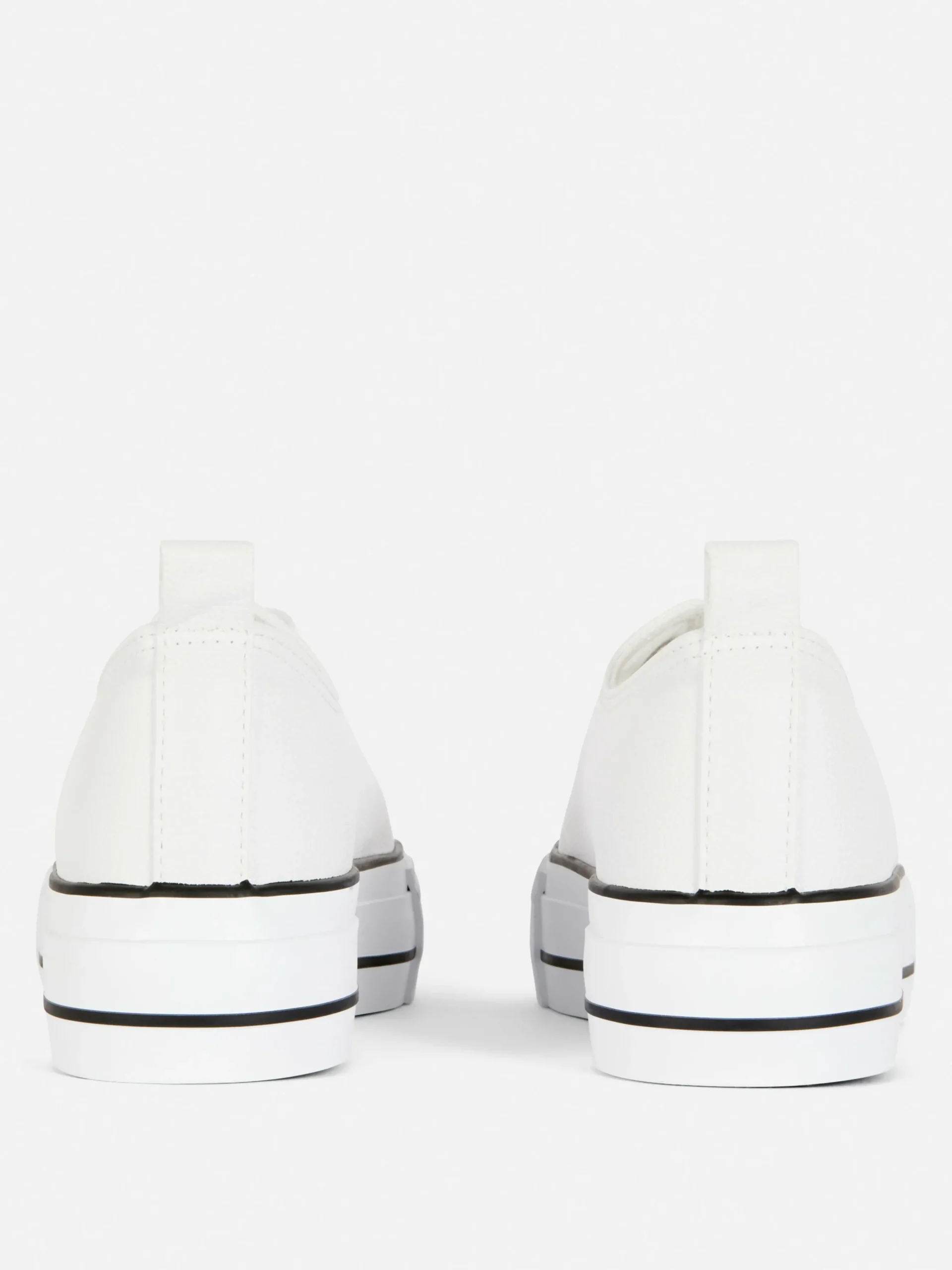 Baskets Basses Compensées En Simili Cuir