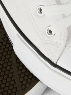 Baskets Basses Compensées En Simili Cuir