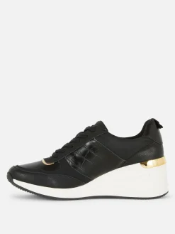 Baskets Compensées à Lacets