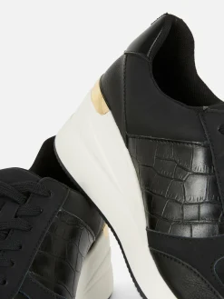 Baskets Compensées à Lacets