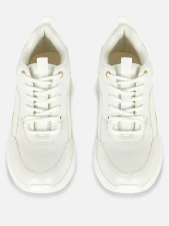 Baskets Compensées Avec Finitions Métallisées