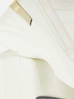 Baskets Compensées Avec Finitions Métallisées