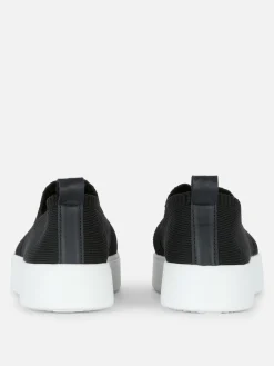 Baskets En Maille Côtelée