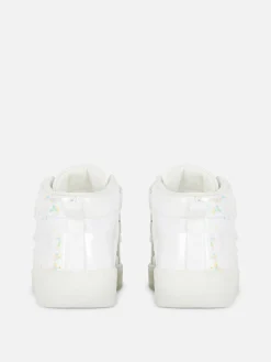 Baskets Montantes Lumineuses à Paillettes