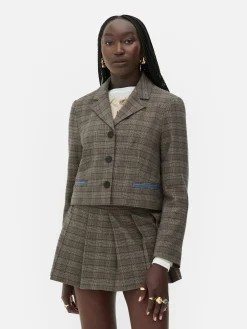 Blazer Court à Carreaux Rita Ora