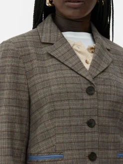 Blazer Court à Carreaux Rita Ora