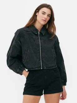 Blouson Bomber Effet Vieilli