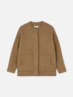 Blouson Bomber Tricoté Oversize