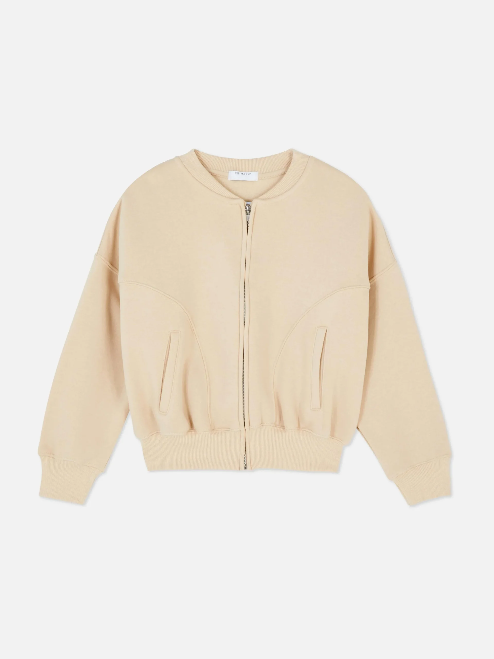 Blouson Bomber Zippé En Jersey