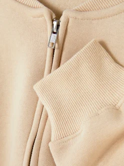 Blouson Bomber Zippé En Jersey