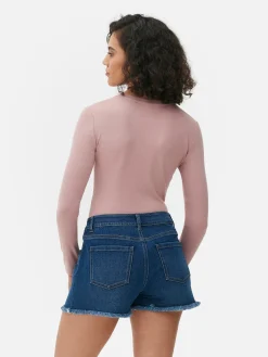 Body Côtelé Doux Au Toucher