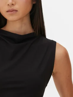 Body Sans Manches à Col Montant