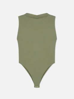 Body Sans Manches à Col Montant