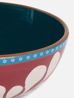 Bol à Céréales à Motif Floral Stylisé