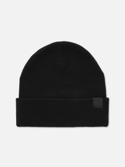 Bonnet En Maille Fine à Revers