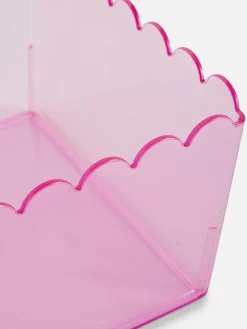 Boîte De Rangement Translucide à Bord Festonné