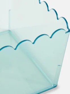 Boîte De Rangement Translucide à Bord Festonné