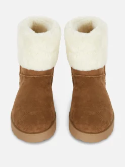 Bottes Doublées En Fausse Fourrure