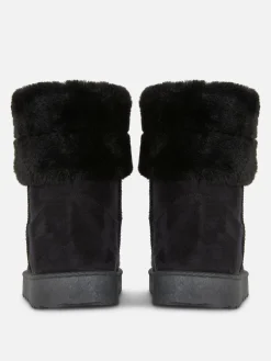 Bottes Doublées En Fausse Fourrure