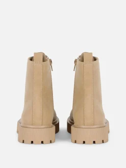 Bottes En Suédine à Lacets