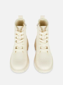 Bottes épaisses Zippées Sur Le Côté