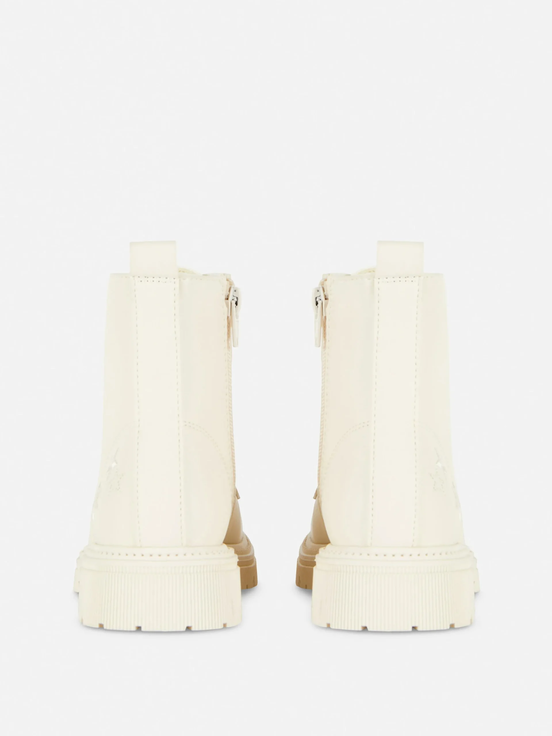 Bottes épaisses Zippées Sur Le Côté