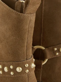 Bottines Cloutées En Suédine Rita Ora