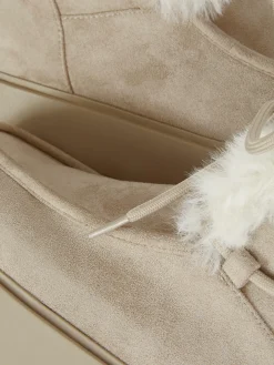 Bottines De Tablier En Fausse Fourrure Rita Ora