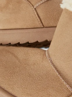 Bottines En Fausse Fourrure Avec Nœud