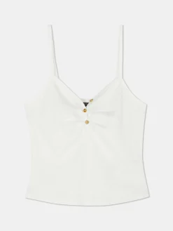 Caraco à Encolure Boutonnée