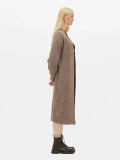 Cardigan Long Côtelé