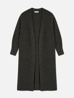 Cardigan Long Côtelé