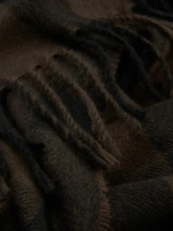 Écharpe à Carreaux Et à Franges