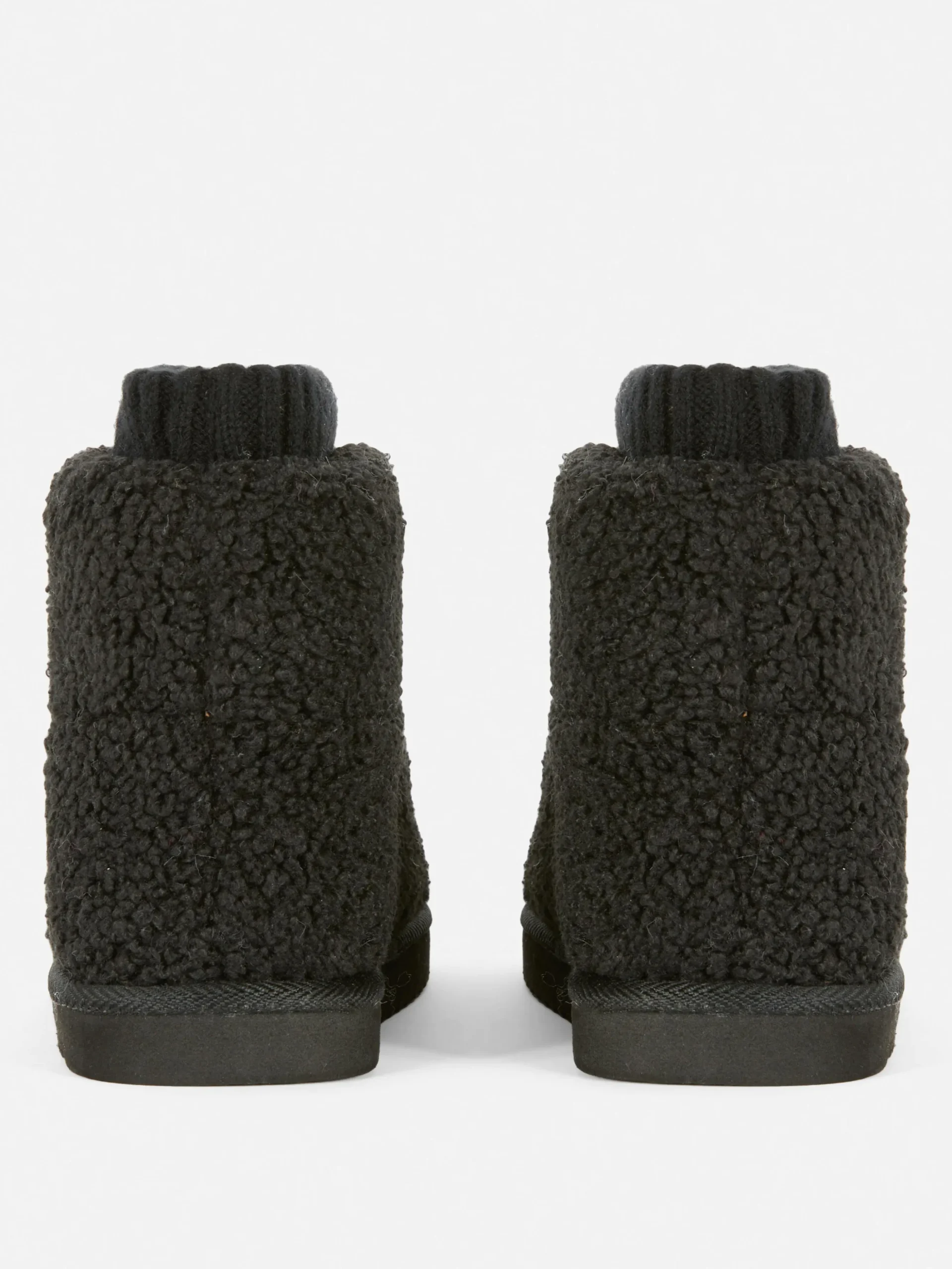 Chaussons Bottines Effet Mouton Retourné