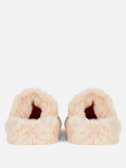 Chaussons Duveteux à Double Bride