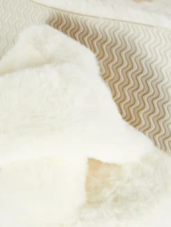 Chaussons En Fausse Fourrure à Brides Croisées