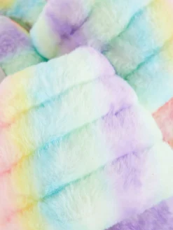 Chaussons En Fausse Fourrure Effet Dégradé