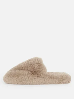 Chaussons En Fausse Fourrure