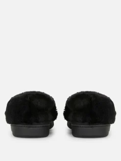 Chaussons Mocassins Doublés En Fausse Fourrure